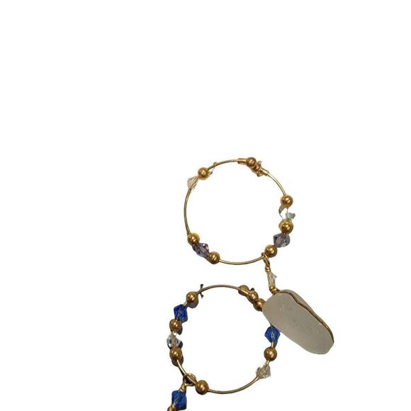 Ocean Page Seaglass Wine Markers Charms Sea Recycled - Picture 5 of 6